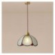 Single Head Glass Pendant Lamp Living Room Bedroom Minimalist Petal Glass Pendant Light