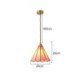 Living Room Bedroom Style Glass Pendant Light Retro Petal Light Fixture
