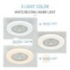 Remote Controlled LED Fan Ceiling Light Trichromatic Dimming