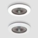 Remote Controlled Trichromatic Dimming LED Fan Ceiling Light