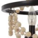 Beaded Chandelier Bedroom Living Room Retro Wooden Beads Pendant Lamp