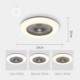 Remote Controlled Trichromatic Dimming LED Fan Ceiling Light