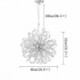 Elegant Chandelier Bedroom Office LED Dandelion Crystal Pendant Light