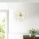 Elegant Chandelier Bedroom Office LED Dandelion Crystal Pendant Light