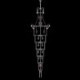 Living Room Lobby European Long Pendant Crystal Chandelier