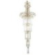 Long Pendant Crystal Chandelier Living Room Lobby Elegant