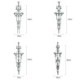 Long Pendant Crystal Chandelier Living Room Lobby Elegant