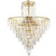 Living Room Bedroom Modern Elegant Crystal Pendant Light Conical Chandelier