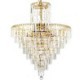 Living Room Bedroom Modern Elegant Crystal Pendant Light Conical Chandelier