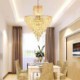 Living Room Bedroom Modern Elegant Crystal Pendant Light Conical Chandelier