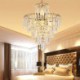 Living Room Bedroom Modern Elegant Crystal Pendant Light Conical Chandelier