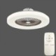 Remote Controlled LED Fan Ceiling Light 3-Speed Trichromatic Dimming Lamp