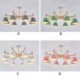 Creative Wood Chandelier Study Living Room Nordic Macaron Pendant Light