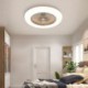 3-Speed Trichromatic Dimming LED Fan Ceiling Light with Remote Control