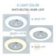 LED Fan Ceiling Light Trichromatic Dimming with 3-Speed Remote Control