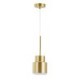 Golden Cylinder Lamp Postmodern Glass Pendant Light Bright Lighting Living Room Restaurant Light