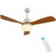 LED Ceiling Fan with 3 Blades and Remote Control