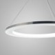 LED Pendant Light Acrylic Silver Circle Lamp 30cm