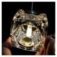 One Light Mini Pendant for Kitchen Island Made of Clear Glass