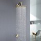 Optional Brushed Gold / Chrome / Black Concealed Rain Head Mixer Shower System