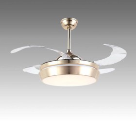 Exquisite Decoration Light with Remote Control Modern Ceiling Fan Light Mute Fan Light