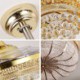 Exquisite Small Crystals Decoration Light with Remote Control Modern Ceiling Fan Light Mute Fan Light