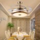 Exquisite Acrylic Leaf Decoration Light with Remote Control Modern Ceiling Fan Light Mute Fan Light