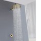 Optional Brushed Gold / Chrome / Black Concealed Rain Head Mixer Shower System