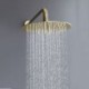 Optional Brushed Gold / Chrome / Black Concealed Rain Head Mixer Shower System