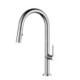 Pull Out Kitchen Faucet Black/White High Curved Kitchen Tap