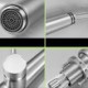 Brushed Brass Kitchen Tap Single Hole Single Handle Pull Out Kitchen Sink Faucet
