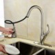 Brushed Sink Tap Pull-Out Kitchen Faucet