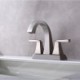 Bathroom Sink Faucet Stainless Steel Centerset Basin Tap Square Appearance