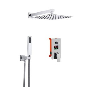 Concealed Shower Faucet System with LED Digital Display