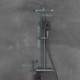Bathroom Thermostatic Shower System with Spray Gun and Rainfall Shower Head