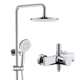 Bathroom Wall Mounted Shower Faucet Set with High Pressure Rain Shower Head