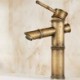 Classical Bamboo Sink Tap Deck Mount Basin Faucet