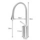 Black/White/Gold Modern Black High Lever Bathroom Sink Tap Single Handle Faucet