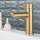 Bathroom Faucet Face Basin Mixer Tap in Brushed Gold Stainless Steel