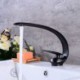 Chrome/Black/Nickel Brushed Vessel Faucet Bathroom Sink Faucet Creative Curved Basin Tap