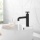 Industrial Style Brass Black Basin Mixer Tap Countertop Faucet