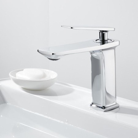 Brass Single Lever Basin Mixer Tap in 6 Colors