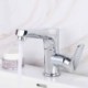 Chrome/Black Lift Pull-Out Basin Faucet Brass Countertop Mixer Tap (Short)