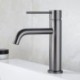 Gun Grey Bathroom Sink Faucet Copper Basin Mixer Tap Simplicity
