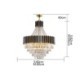 Circular Glass Chandelier Nordic Stainless Steel Pendant Light Bedroom Living Room