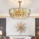 Decorative Chandelier Bedroom Living Room Modern Circular Glass Pendant Light