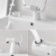 Modern Bathroom Sink Tap with Simple White Basin Faucet