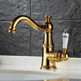 Victorian Style Bathroom Sink Tap Elegant Curved Bathroom Sink Faucet