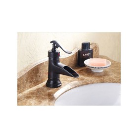 Waterfall Bathroom Sink Faucet in Oil Rubbed Bronze