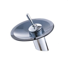 Modern Special Sink Faucet with Glass Waterfall